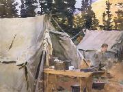 John Singer Sargent Camp at Lake O'Hara (mk18) oil painting on canvas